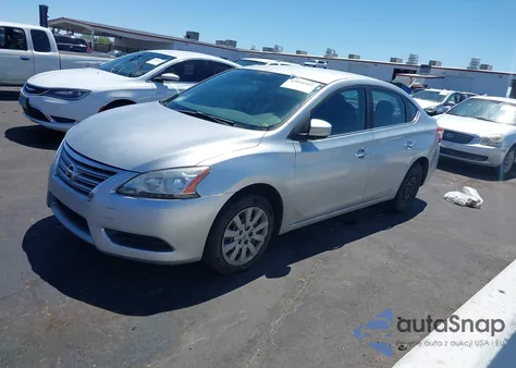2014 Nissan Sentra Sv из США, поврежденный, VIN 3N1AB7AP6EY278274